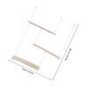 CORHAD Boho Rustic Hanging Wood Wall Shelf view 2