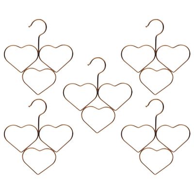 VICASKY Multifunctional Scarf Hanger, 5-Pack, Rose Gold