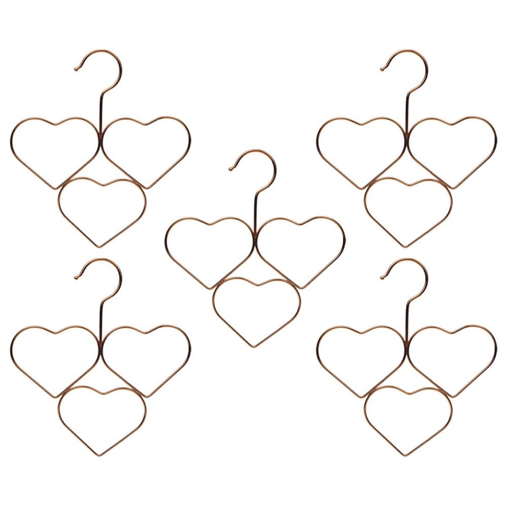 VICASKY Multifunctional Scarf Hanger, 5-Pack, Rose Gold