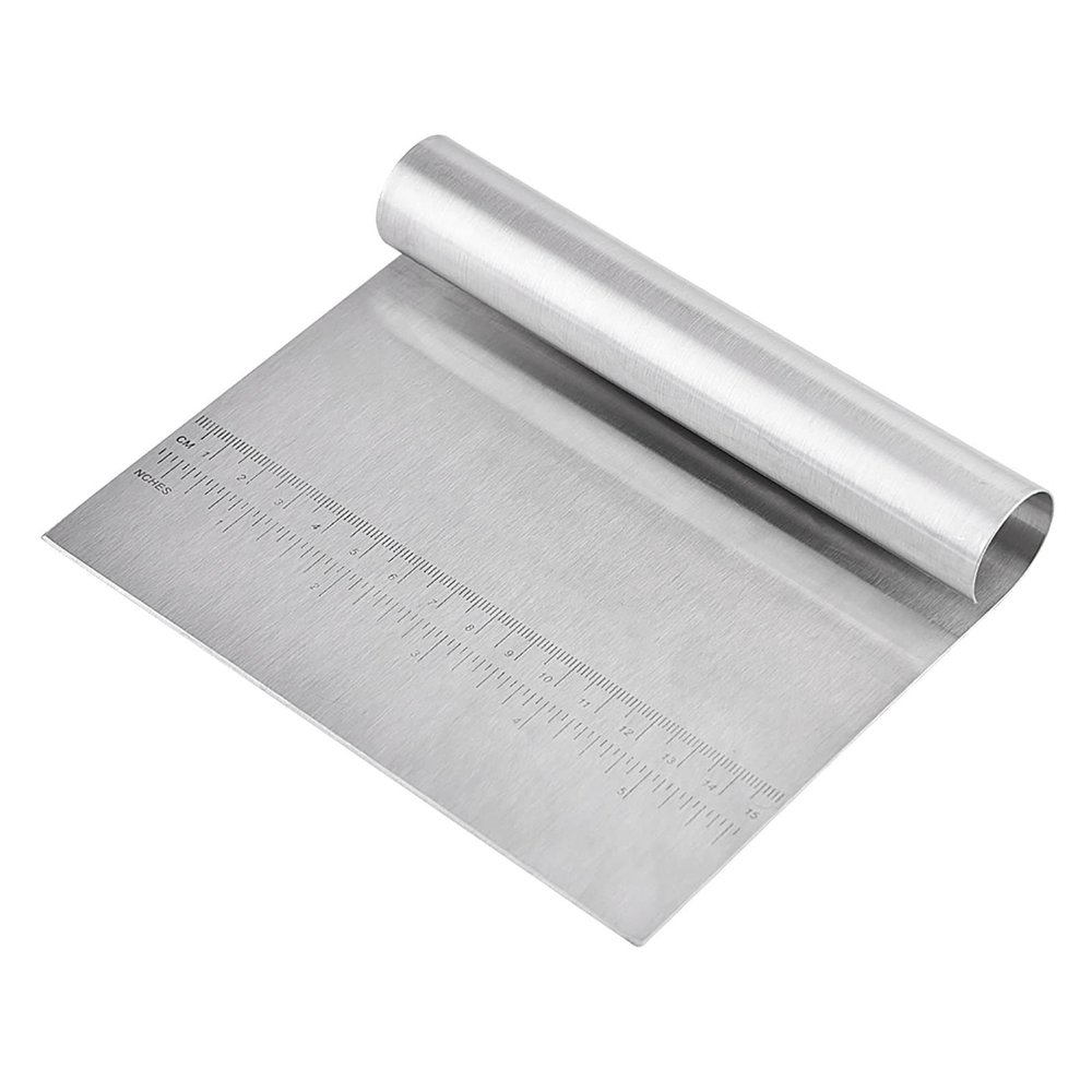 Aoresac Stainless Steel Dough Scraper, 15 x 12 cm, 125 g