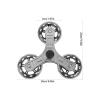 Triangular Stair-Climbing Wheels, Stainless Steel and Rubber, 1 Pair view 2