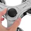 Triangular Stair-Climbing Wheels, Stainless Steel and Rubber, 1 Pair view 3