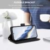 SEHEYA Case for Samsung Galaxy A07 4G / A06 5G / A06 4G, Embossed PU Leather Wallet Case with Crossbody Strap, Zipper, Black view 3