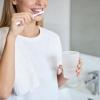 GZRXIOUS 2-Piece Frosted Glass Toothbrush Cup Set view 4