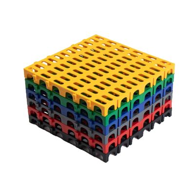 50 x 50 cm Large Interlocking Garage Floor Tiles, Non-Slip Drainage Mat, Shock-Absorbing PP Flooring, Load Capacity: 11,023 lbs (20 Pieces)