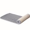 Miecoae Custom Bench Cushion, 1.5 cm Thick, Washable Flannel, Non-Slip, Gray, 55 x 155 cm view 1
