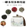 LEEDJUINE Ceramic Tea Canister, 900 ml view 4