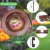 Flexible Plastic Lawn Edging, 5 cm x 10 m, Brown view 2