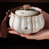 guiling-1986 High-Quality Ceramic Tea Canister with Sealed Lid and Carrying Handle, 600 ml view 3