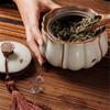 guiling-1986 High-Quality Ceramic Tea Canister with Sealed Lid and Carrying Handle, 600 ml view 4