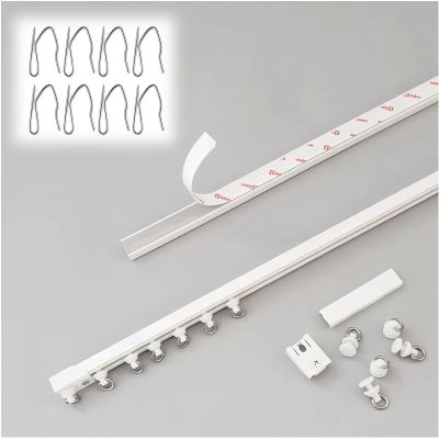 Self-Adhesive Curtain Track, 40–600 cm, White, Ceiling-Mount, 320 cm