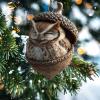3D Forest Animal Acorn Ornaments, Woodland Animal Christmas Tree Decorations view 4