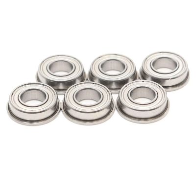 XRKJKQIDG 6-Piece Miniature Flange Bearings F6200–F6207, P5 High-Speed Flange Ball Bearings (F6207 P5)