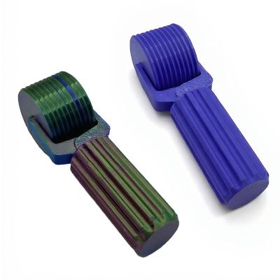 tuwiwol 2-Piece Diamond Painting Rollers, Detachable Design, Easy-Grip Handles, Purple + Red, Green, Blue