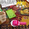 tuwiwol 2-Piece Diamond Painting Rollers, Detachable Design, Easy-Grip Handles, Purple + Red, Green, Blue view 3
