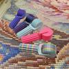 tuwiwol 2-Piece Diamond Painting Rollers, Detachable Design, Easy-Grip Handles, Purple + Red, Green, Blue view 4
