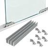3-Track Cabinet Sliding Door Track Set, 130 cm view 1