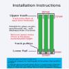 3-Track Cabinet Sliding Door Track Set, 130 cm view 4