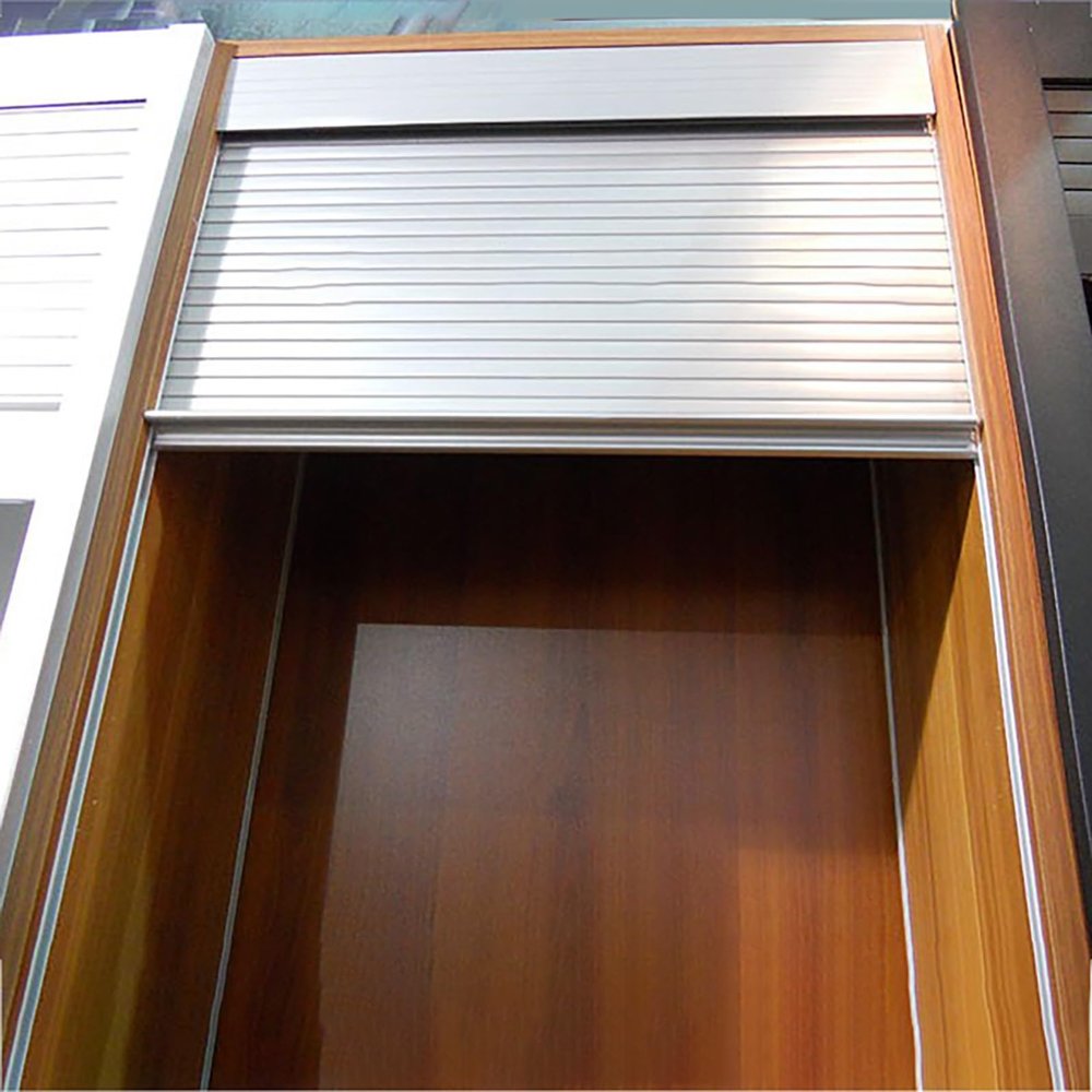 MLYAYE Cabinet Decorative Roll-Up Door Set, Flexible PVC System with Rail for Kitchen/RV/Appliance Garage (39 x 39 in)