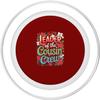 Leader of the Cousin Crew Christmas Floral Kids PopGrip for MagSafe view 2