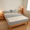 Adjustable Quilted Mattress Protector with Zipper, Gray, 80 x 200 + 5 cm view 3