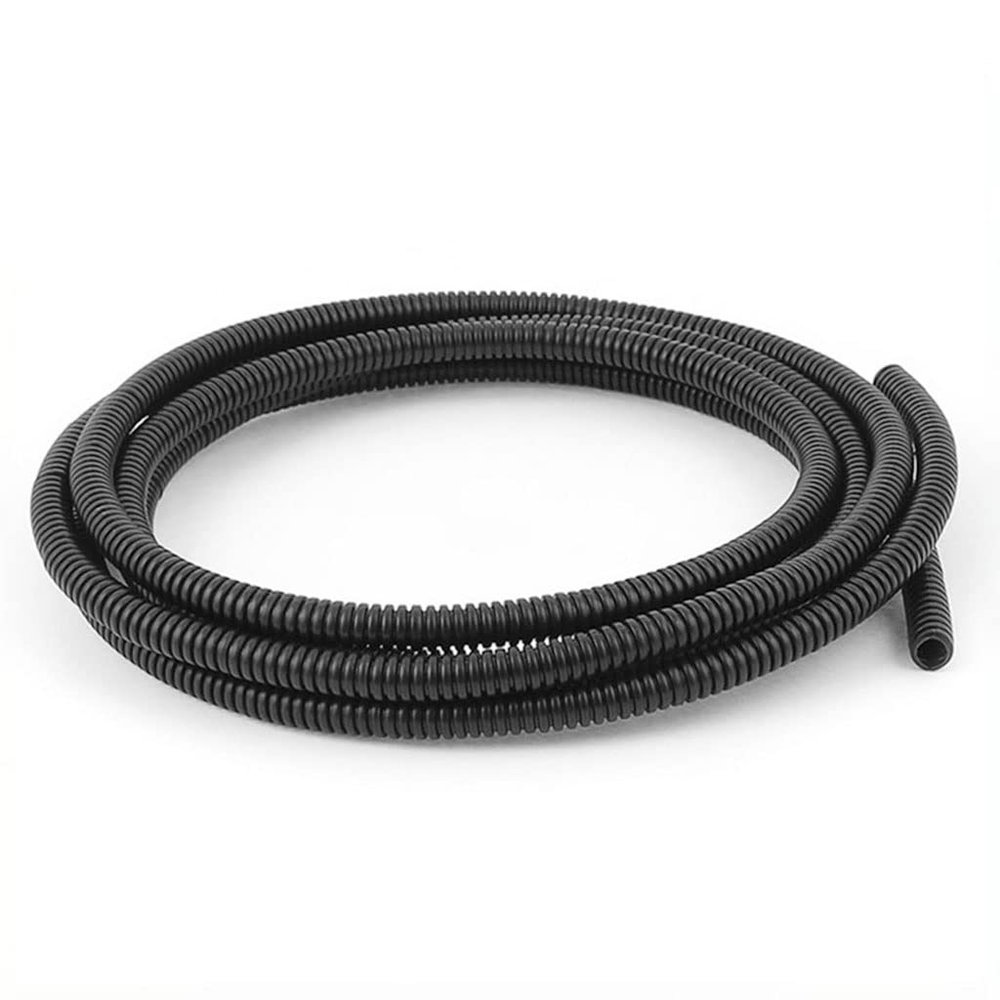 Premium Spiral Cable Protection Sleeve, Flexible Flame-Retardant, 1 Piece (5 m x 15.8 mm, Closing)
