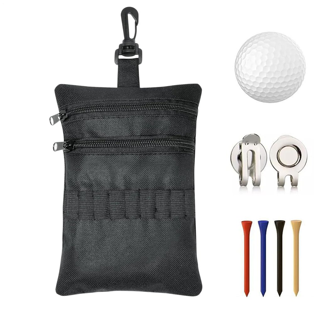 Golf Multifunction Bag with Zipper Pockets and Gear Clip