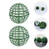 Gatuida 4-Piece Plastic Flower Grass Ball Holders, Reusable Green Ball Stands with Filigree Design view 2