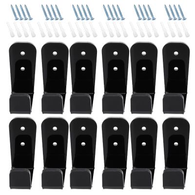 FOMIYES Hockey Stick Wall Mount Set for 6 Pairs, Acrylic and Black