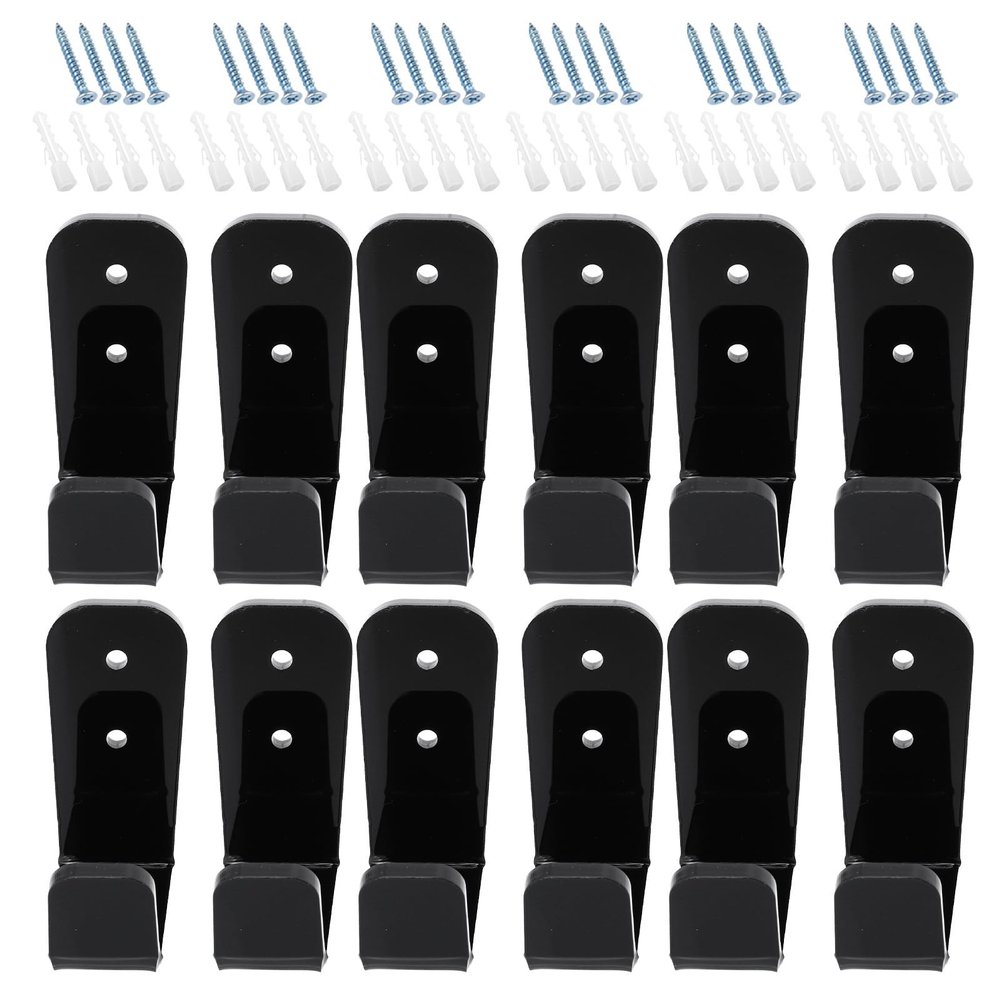 FOMIYES Hockey Stick Wall Mount Set for 6 Pairs, Acrylic and Black