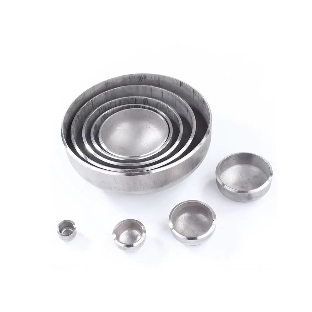 NHKSFBLQ 38 mm OD Tube End Cap, 2 mm Thick, 304 Stainless Steel