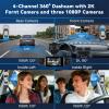 SIXWIN 2K Dash Cam, 3-Inch Display, 360° View, 3× 1080p Cameras, Wi-Fi, Night Vision view 2