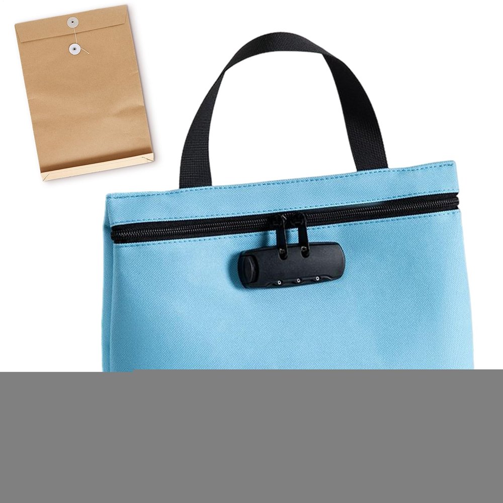 Eoixuqba Lockable Cash Bag with 3-Digit Combination Lock