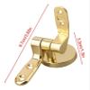 Gold Toilet Seat Hinge Replacement Kit with Stainless Steel Screws view 2