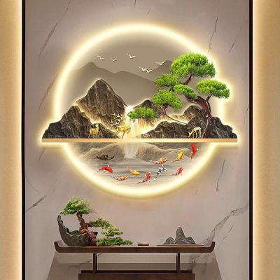 Modern 3D LED-Lit Landscape Wall Art