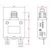 HUJWLBWF 98 Series 25A Overload/Overcurrent Protection Reset Switch Fuse view 3