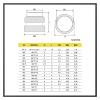 Brass Heat-Set Knurled Insert Nuts for 3D Printing, M1–M8 view 2