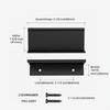 Goldenwarm 10-Pack Concealed Cabinet Handles, Black, 64 mm view 4