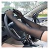 GIJMZY Long Gloves for Women, 2 Pairs, Summer UV Sun Protection, Elastic Mesh Driving Gloves, Long Lace Arm Sleeves, Gray view 3