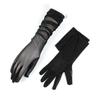 GIJMZY Long Gloves for Women, 2 Pairs, Summer UV Sun Protection, Elastic Mesh Driving Gloves, Long Lace Arm Sleeves, Gray view 4