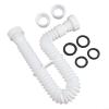 Flexible Sink Drain Pipe with 1 1/2-Inch and 1 1/4-Inch P-Trap, Waste Disposal Adapter view 2