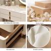TAITUTE Vanity Set with Drawers, Mirror and Stool view 4