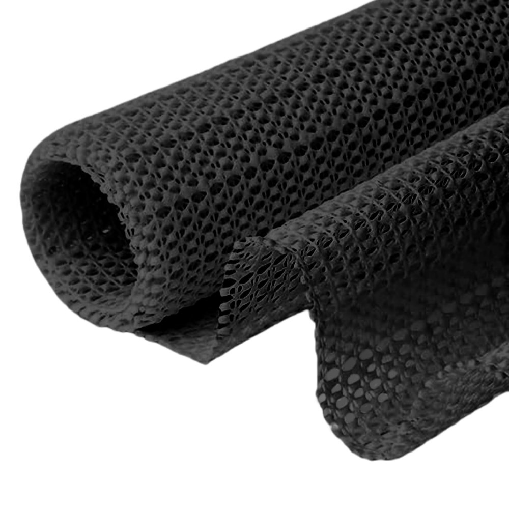 Non-Slip Rug Underlay 60 x 390 cm, Cuttable PVC Mat, Black