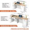 CCUKTFN Reception Counter with Drawer and Open Shelves, 100240 cm, Modern view 2
