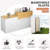 CCUKTFN Reception Counter with Drawer and Open Shelves, 100240 cm, Modern view 3