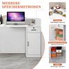 CCUKTFN Reception Counter with Drawer and Open Shelves, 100240 cm, Modern view 4