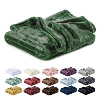 Lavea Cozy Blanket 220 x 240 cm – Dark Green