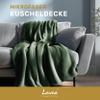 Lavea Cozy Blanket 220 x 240 cm – Dark Green view 2