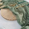 1 Sage Green Cheesecloth Gauze Table Runner for Bridal Parties and Birthday Décor view 1