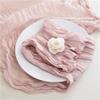 1 Sage Green Cheesecloth Gauze Table Runner for Bridal Parties and Birthday Décor view 4